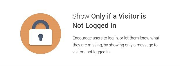 Show Only if a Visitor is not Logged in