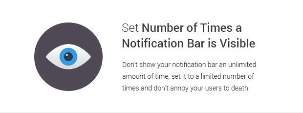 Set Number of Times a Notification Bar is Visible