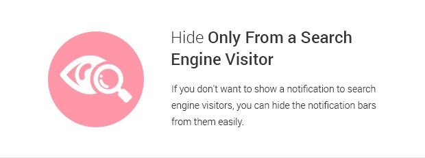 Hide Only to a Search Engine Visitor