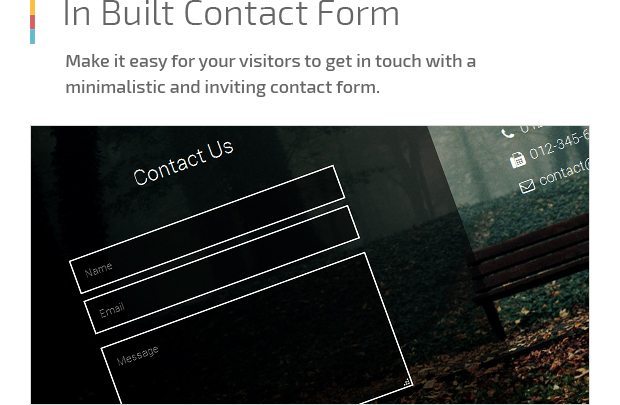 In Built Contact Form