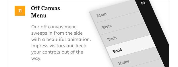 Off Canvas Menu