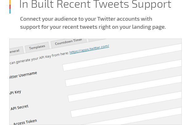 In Built Recent Tweets Support