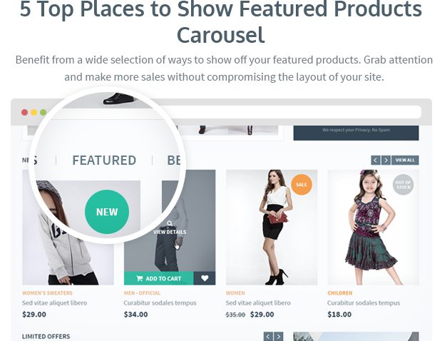 5 Top Places to Show Featured Products Carousel