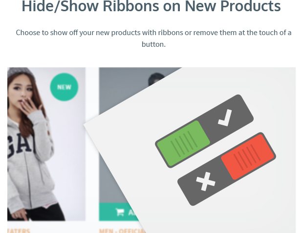 Hide-Shown Ribbons on New Products