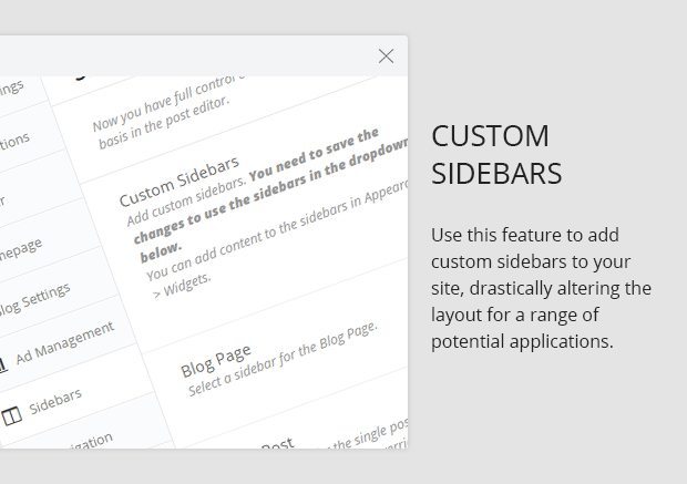 Custom Sidebars