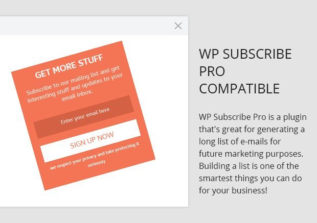 WP Subscribe Pro Compatible