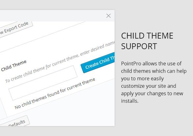 Child Theme Support