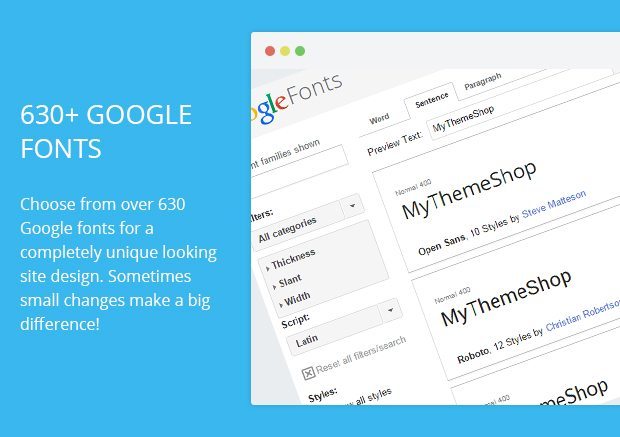 630 Plus Google Fonts