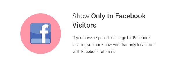 Show Only to Facebook Visitors
