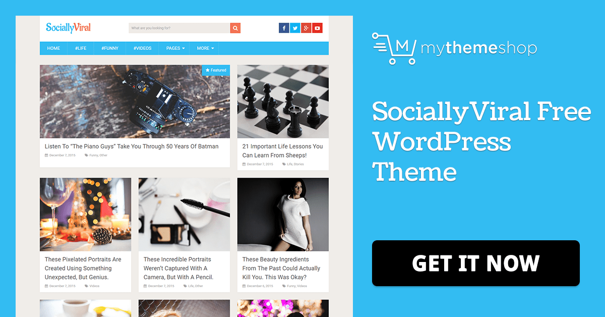 SociallyViral Free - Free Viral WordPress Theme @ MyThemeShop