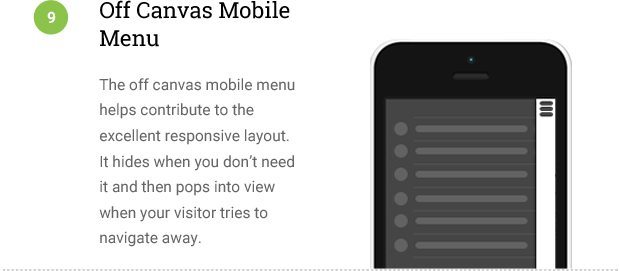 Off Canvas Mobile Menu