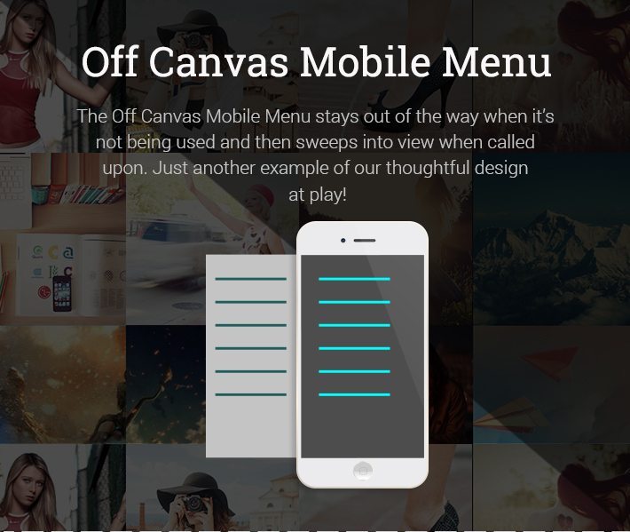 Off Canvas Mobile Menu