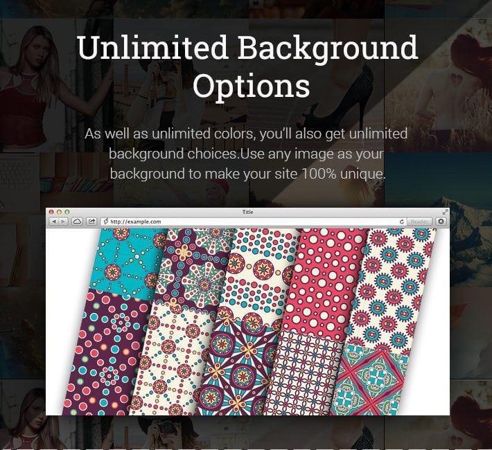 Unlimited Background Options