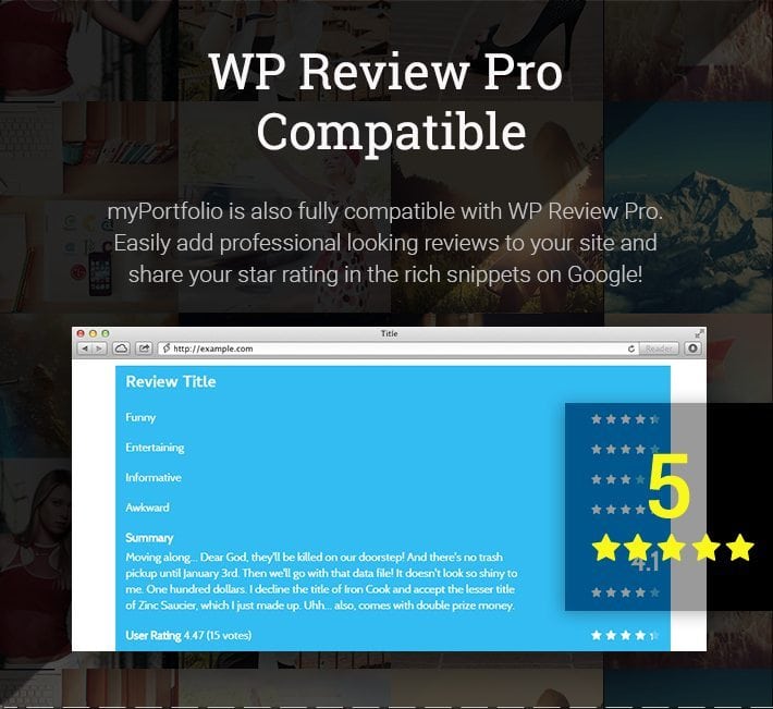 WP Review Pro Compatible