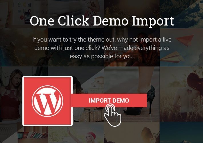 One Click Demo Import