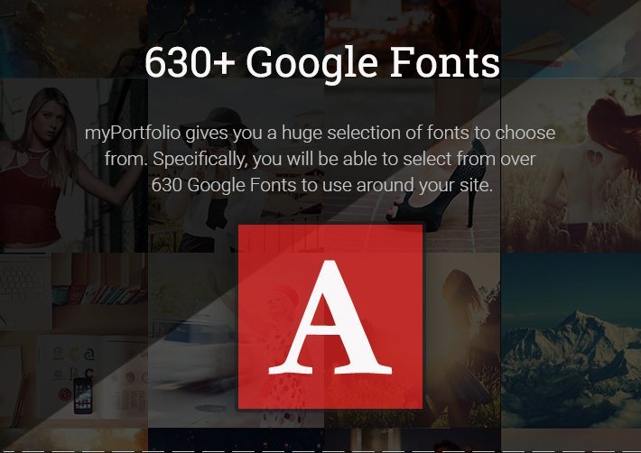 630+ Google Fonts