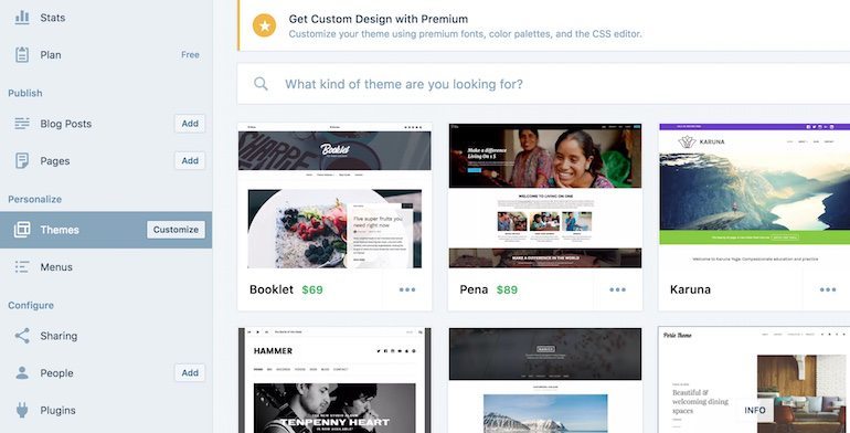 wordpress-theme-selection