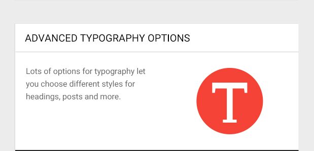 Lots of options for typography let you choose different styles for headings, posts and more.