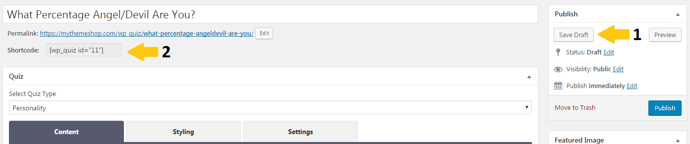 shortcode generation