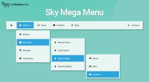 Sky Mega Menu