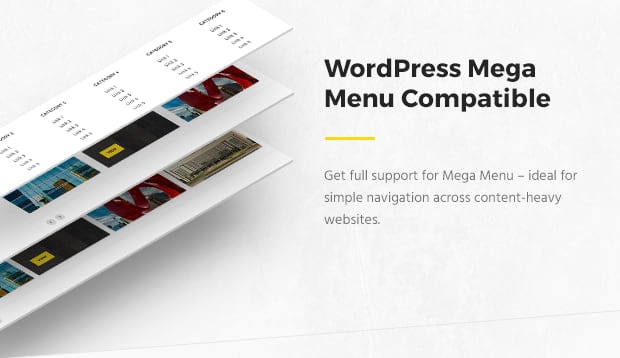 WordPress Mega Menu Compatible