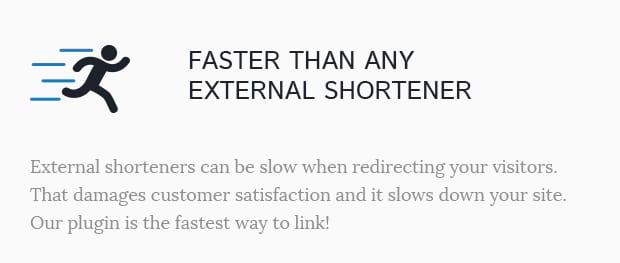Faster Than Any External Shortener