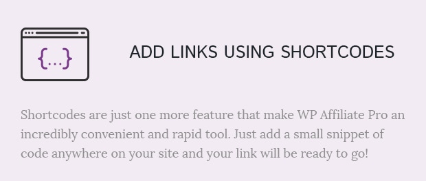 Add Links Using Shortcodes