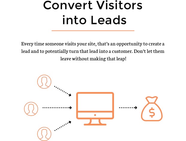 Convert Visitors into Leads