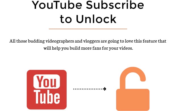 YouTube Subscribe to Unlock