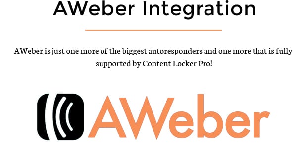 Aweber Integration