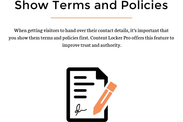 Show Terms and Policies