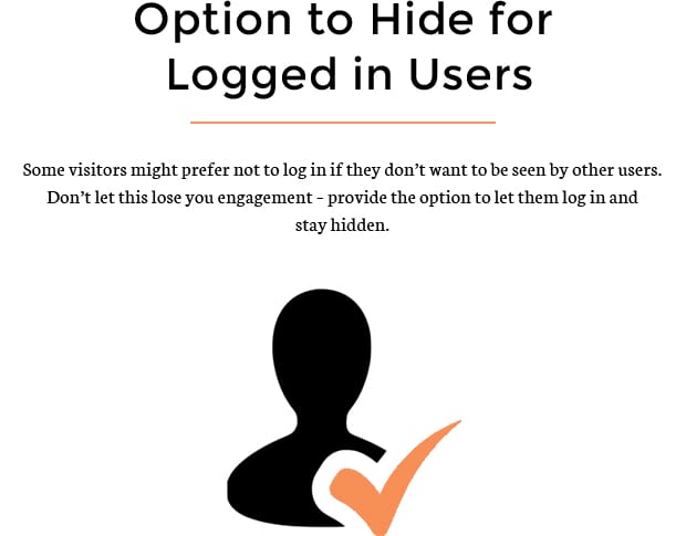 Option to Hide for Logged in Users