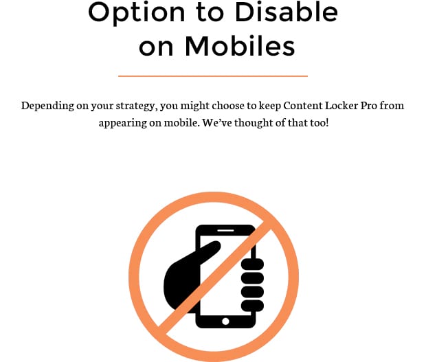 Option to Disable on Mobiles