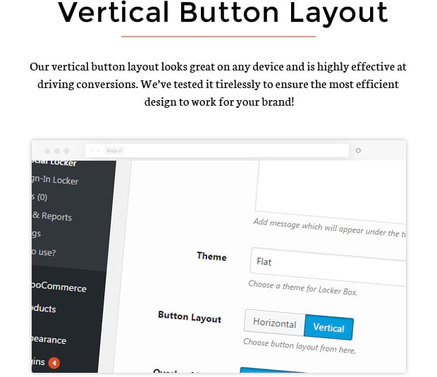 Vertical Button Layout