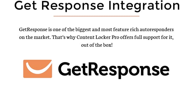 Get Response Integration