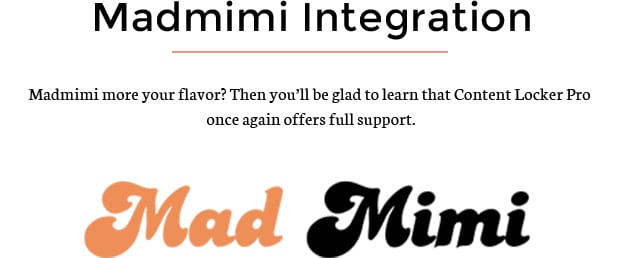 Madmimi Integration