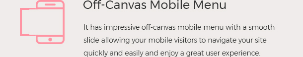 Off Canvas Mobile Menu