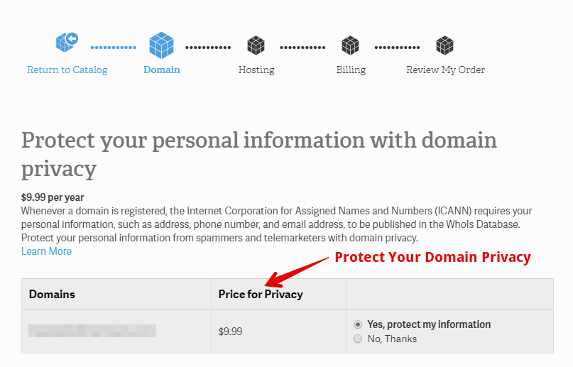 Protect Domain Privacy