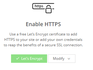 Enable Let's Encrypt HTTPS