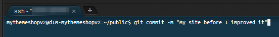 git commit