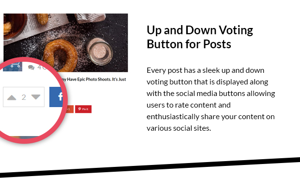 Up and Down Voting Button for Posts