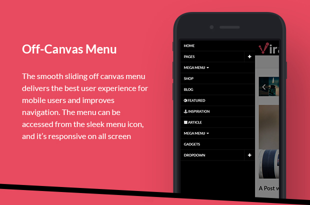 Off Canvas Menu