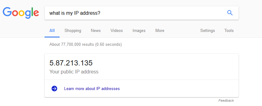 Find Your IP Address