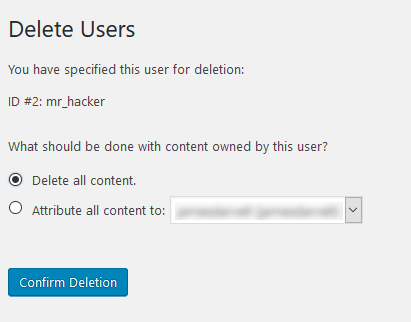 Confirm Deletion
