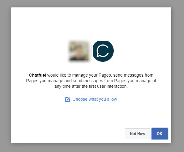 Chatfuel Asking For Permission