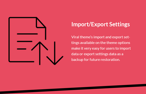 Import Export Settings