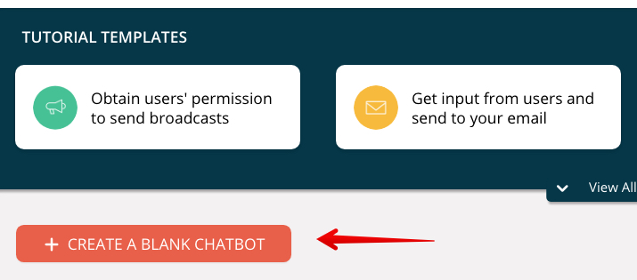 Chatfuel blank chatbot
