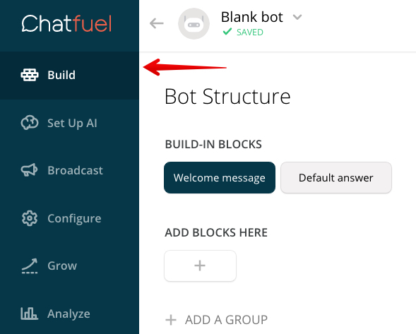 Chatfuel build