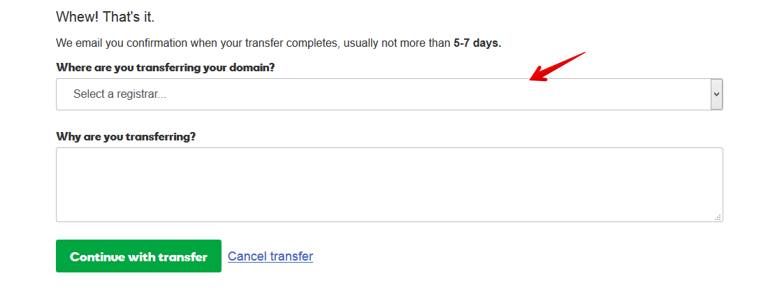 Domain Name Transfer