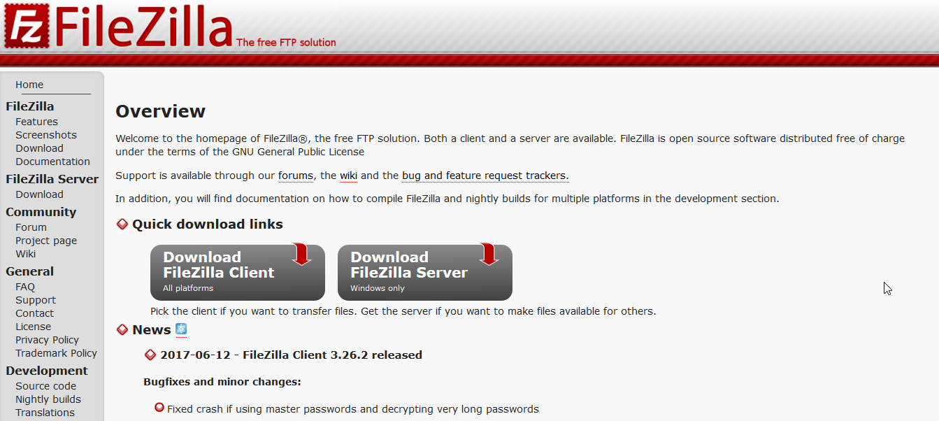 filezilla ftp client software free download